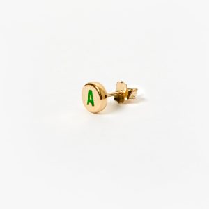 Initial Stud Earring