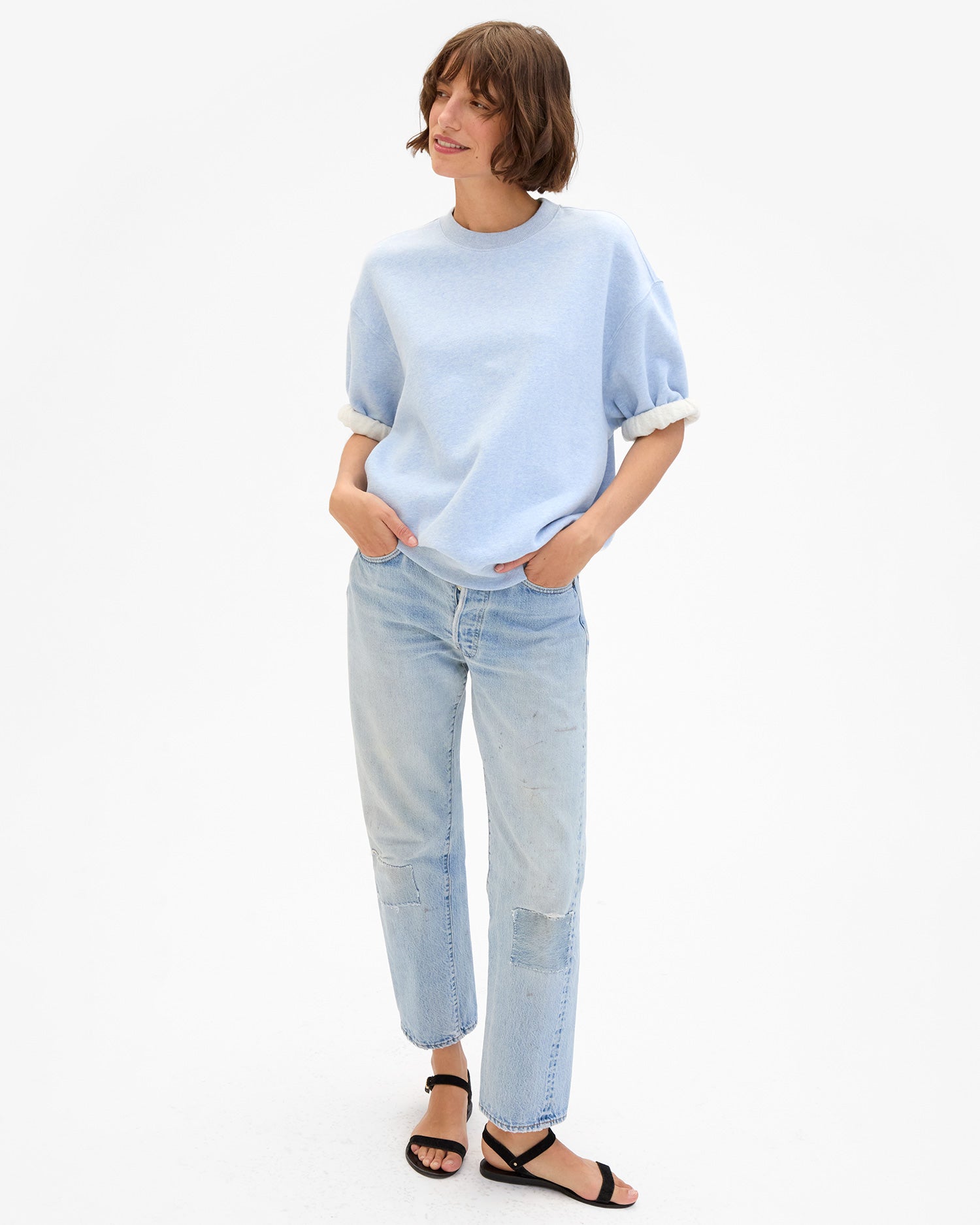 Short Sleeve Oversized Sweatshirt - Image 2