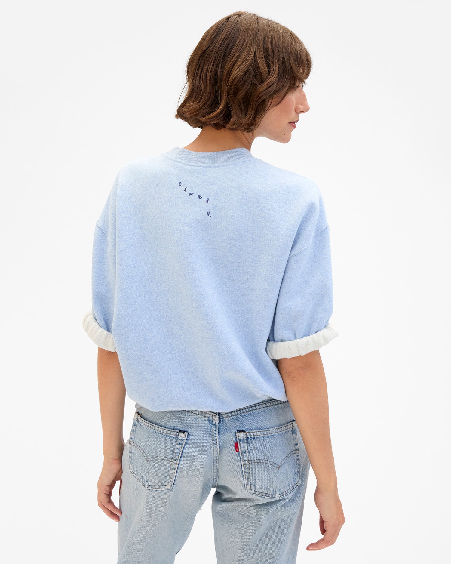 Short Sleeve Oversized Sweatshirt - Image 4