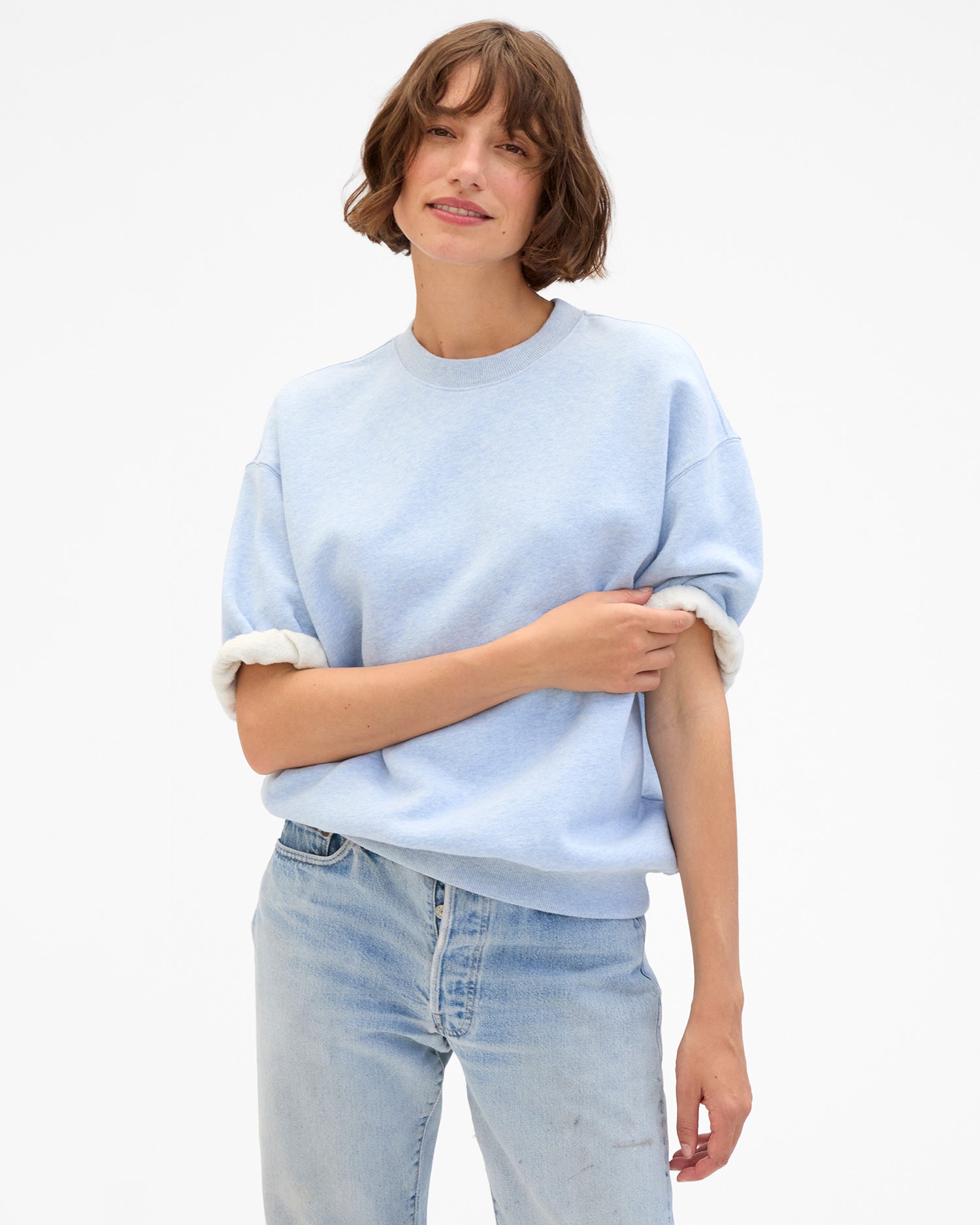 Short Sleeve Oversized Sweatshirt - Image 3